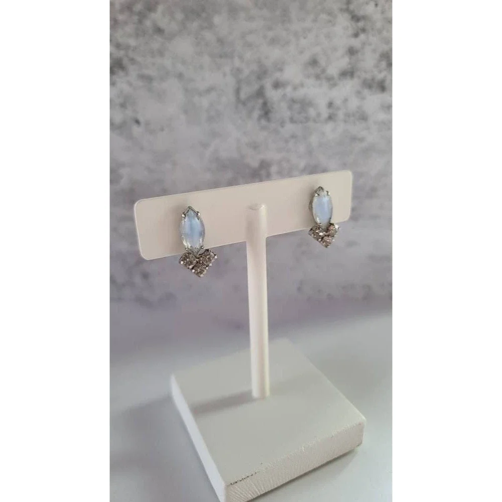 Vintage Rhinestone Screwback Earrings